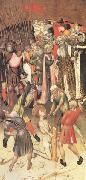 MARTORELL, Bernat (Bernardo) Two Scenes from the Legend of ST.George The Flagellation The Saint Dragged through the City (mk05) oil painting
